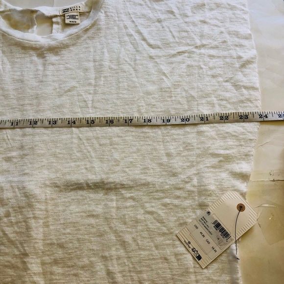 Billabong Out For Waves Raw Hem Flutter Sleeves Semi-Sheer Cover-Up Dress Size M - Picture 9 of 11